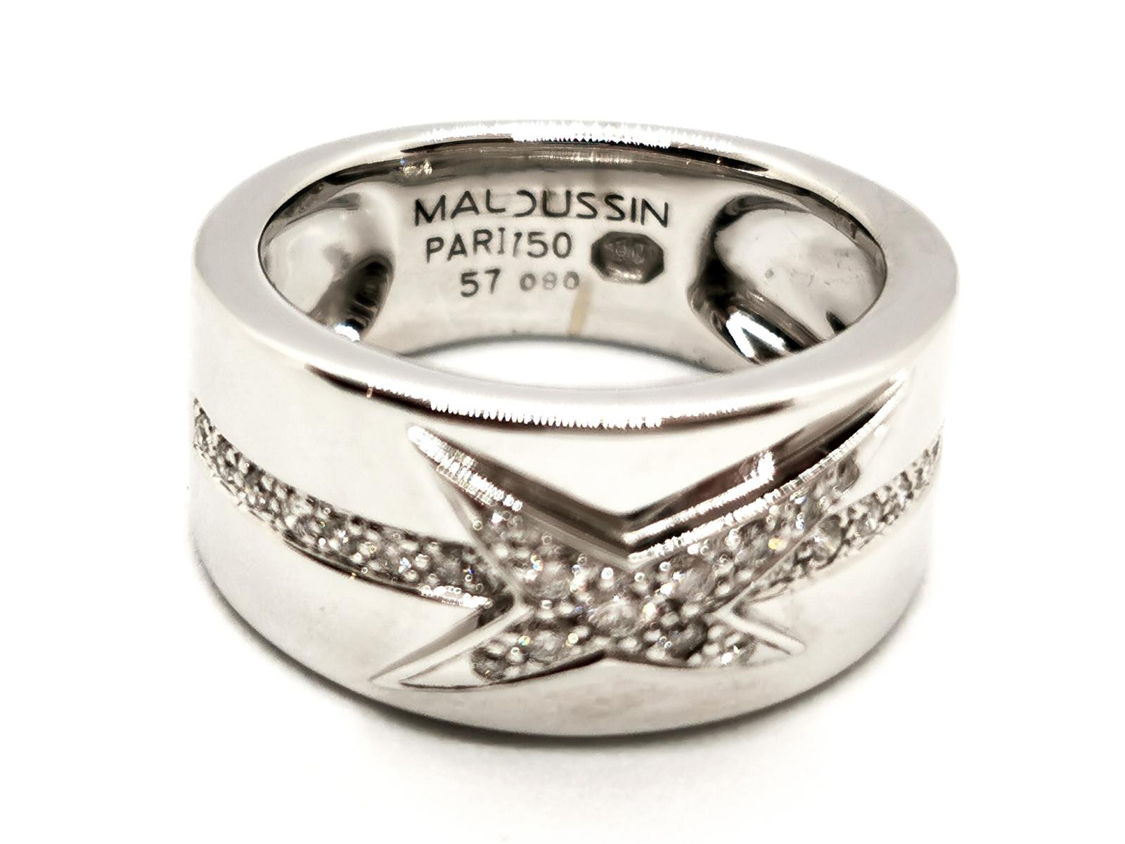 Mauboussin Star Ring Divine Star White Gold Diamond