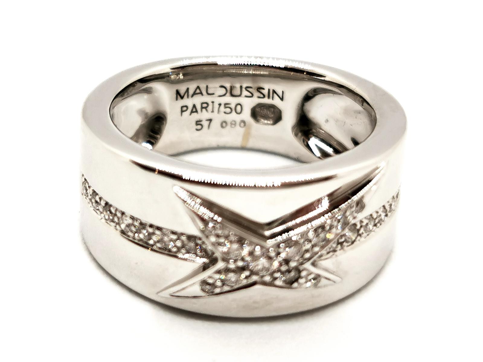 Mauboussin Star Ring Divine Star White Gold Diamond
