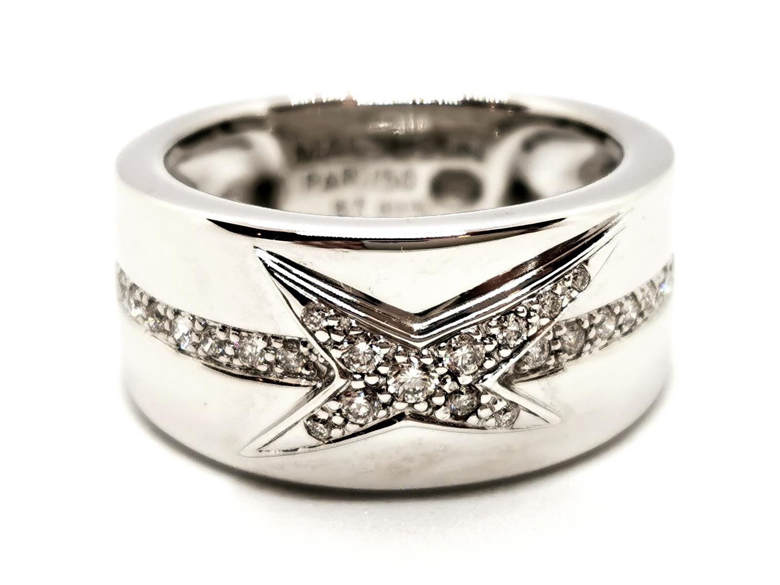Mauboussin Star Ring Divine Star White Gold Diamond