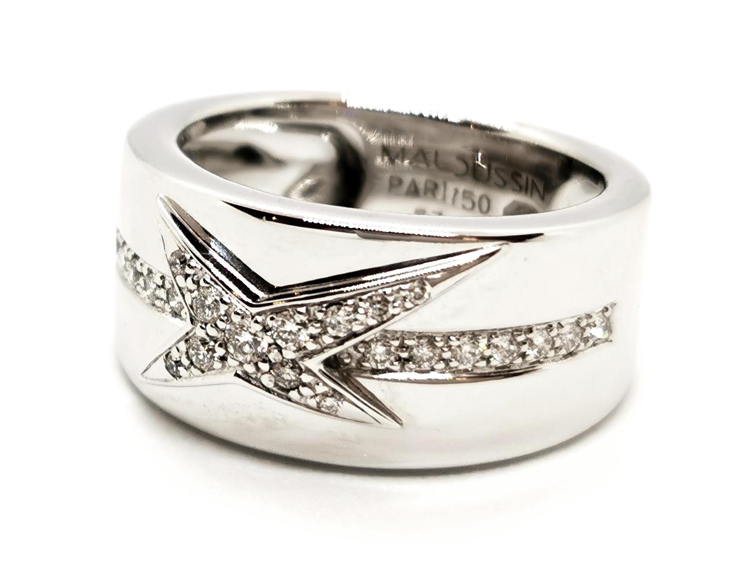Mauboussin Star Ring Divine Star White Gold Diamond