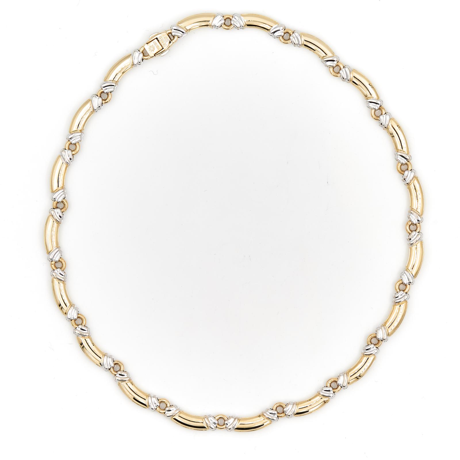 Chimento Necklace Yellow Gold, White Gold Diamond