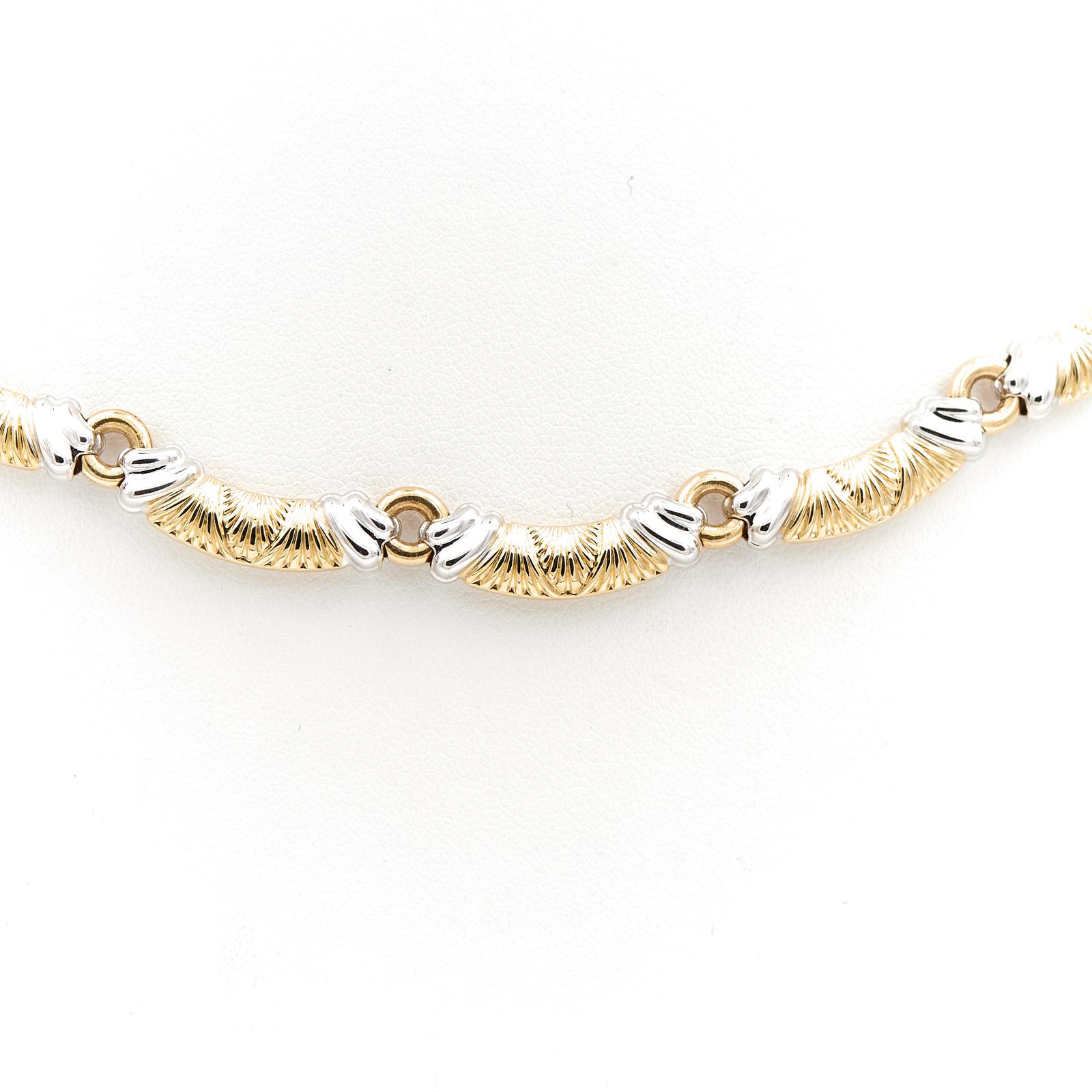 Chimento Necklace Yellow Gold, White Gold Diamond