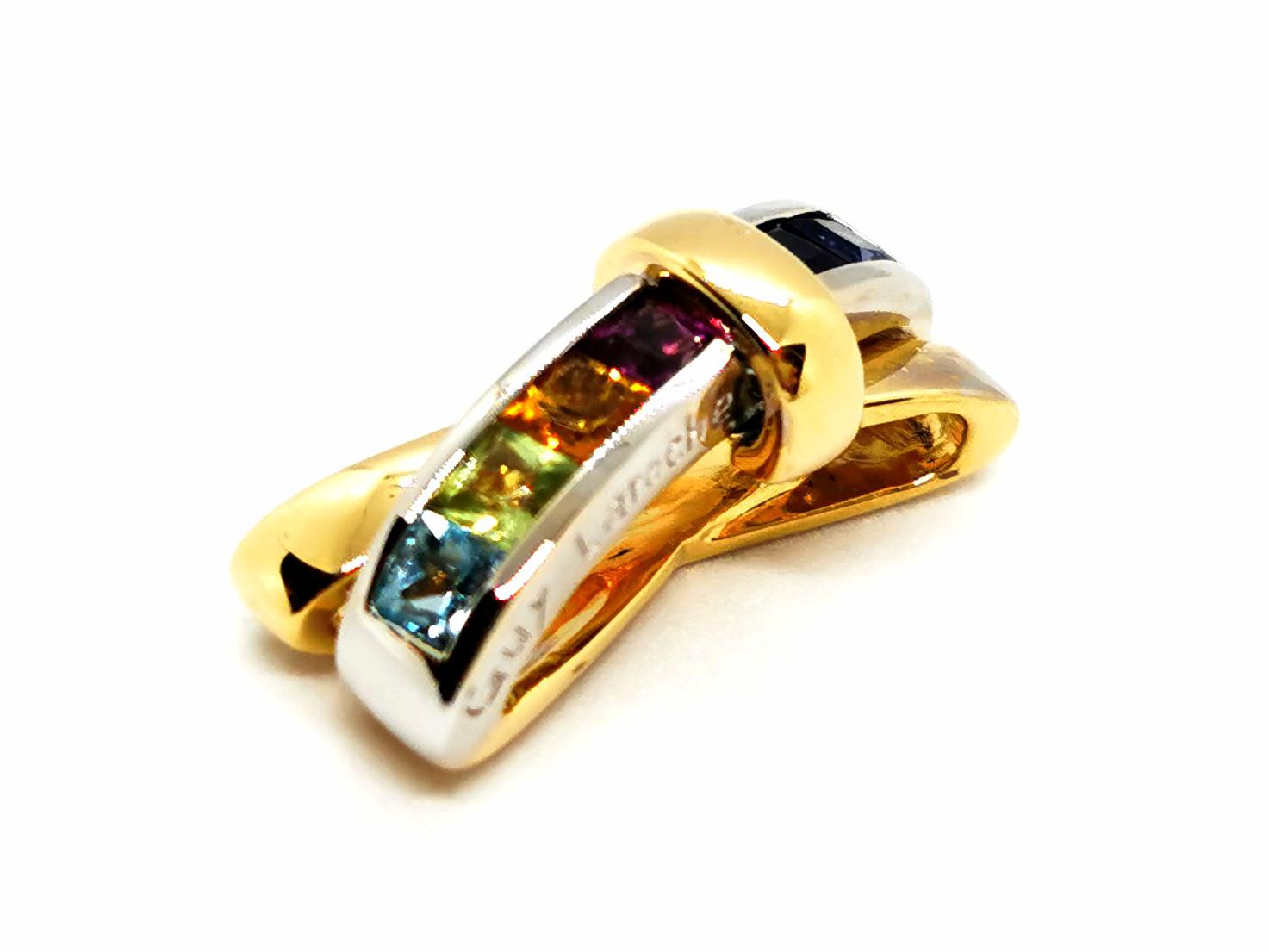 Guy Laroche Pendant White gold, Yellow gold Amethyst