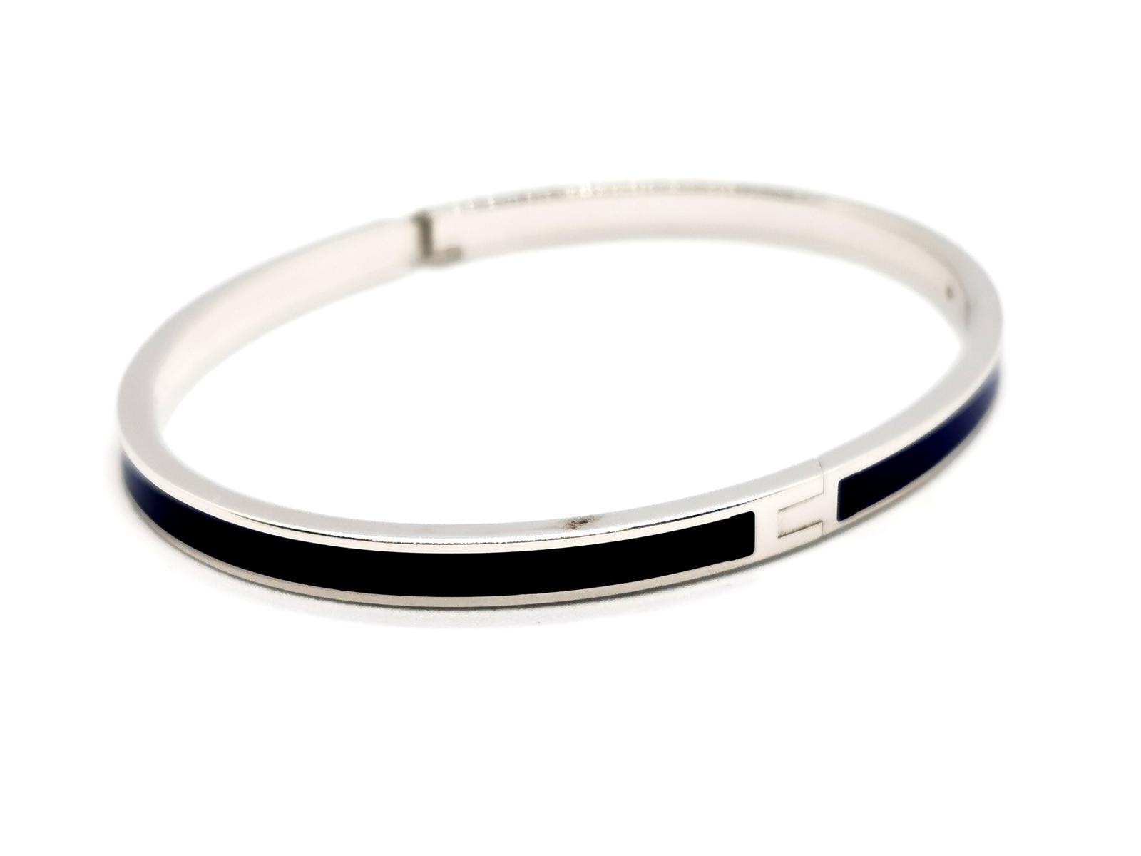 Chaumet White Gold Diamond Links Bangle Bracelet