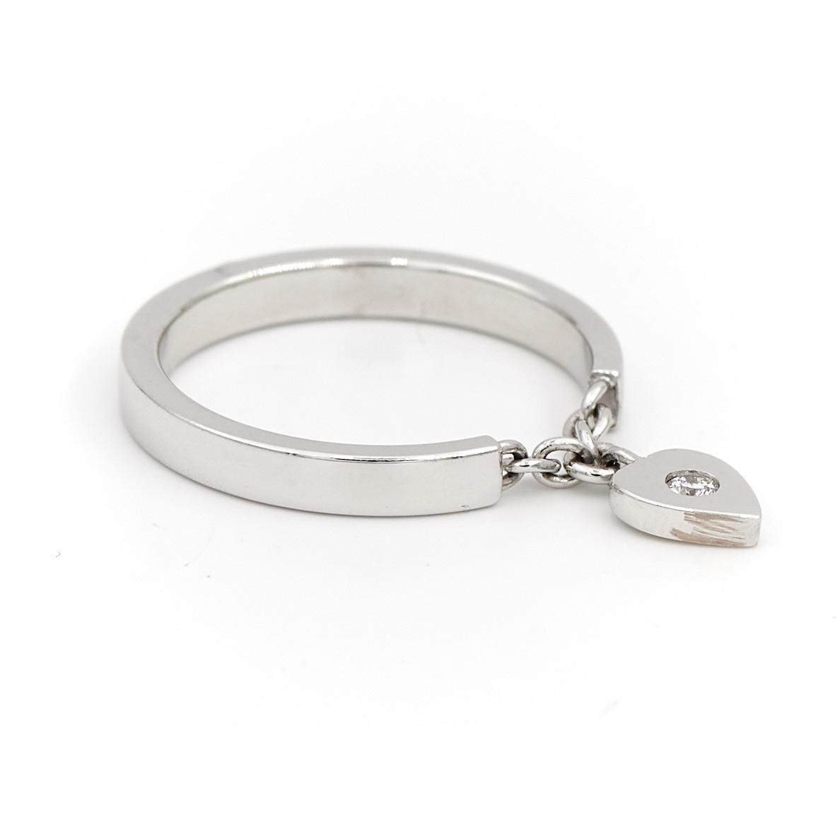 Cartier Heart Ring White Gold Diamond