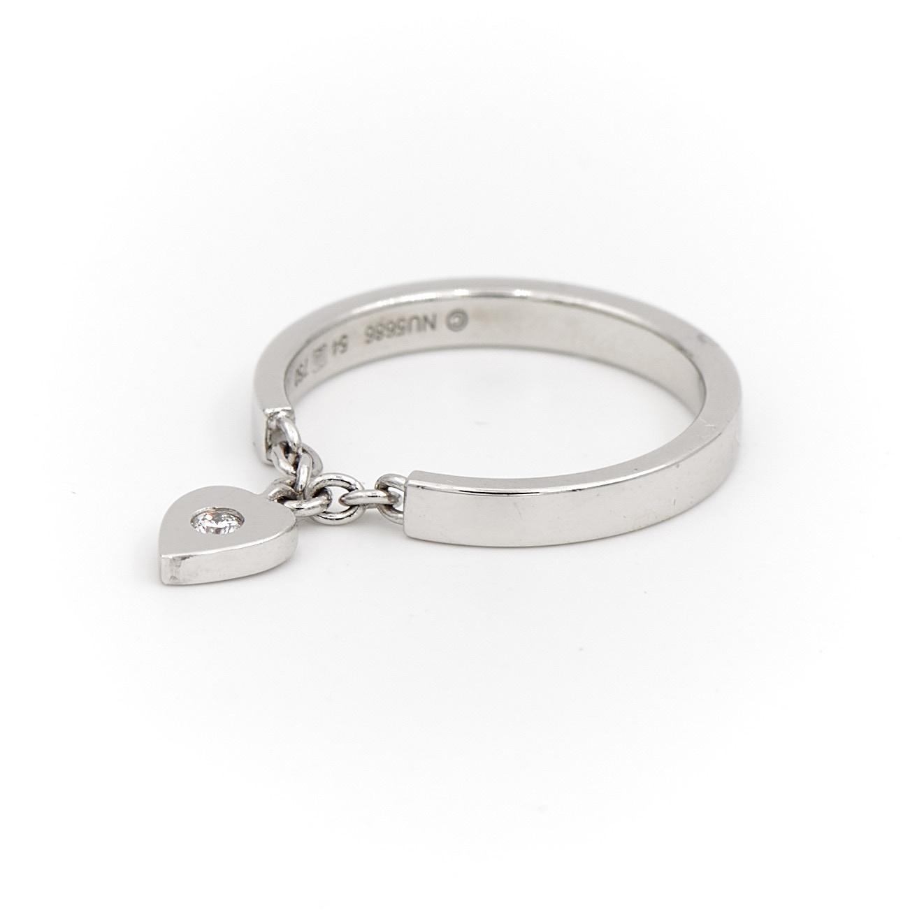 Cartier Heart Ring White Gold Diamond