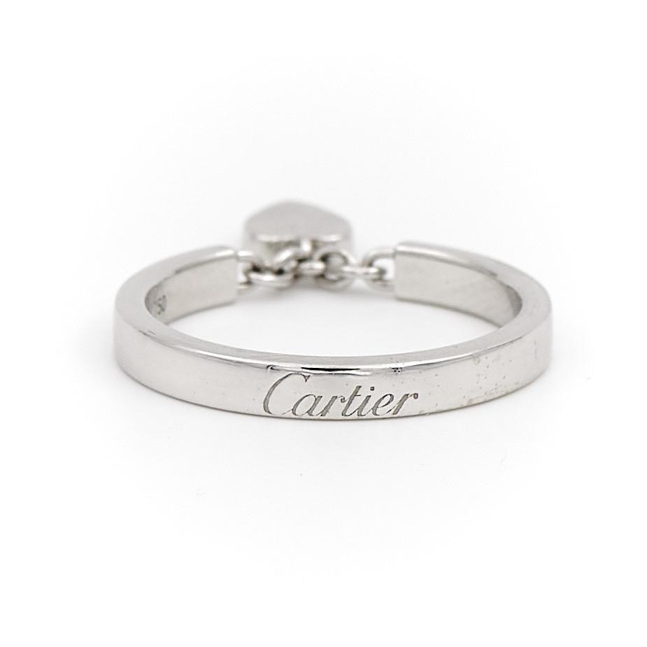 Cartier Heart Ring White Gold Diamond
