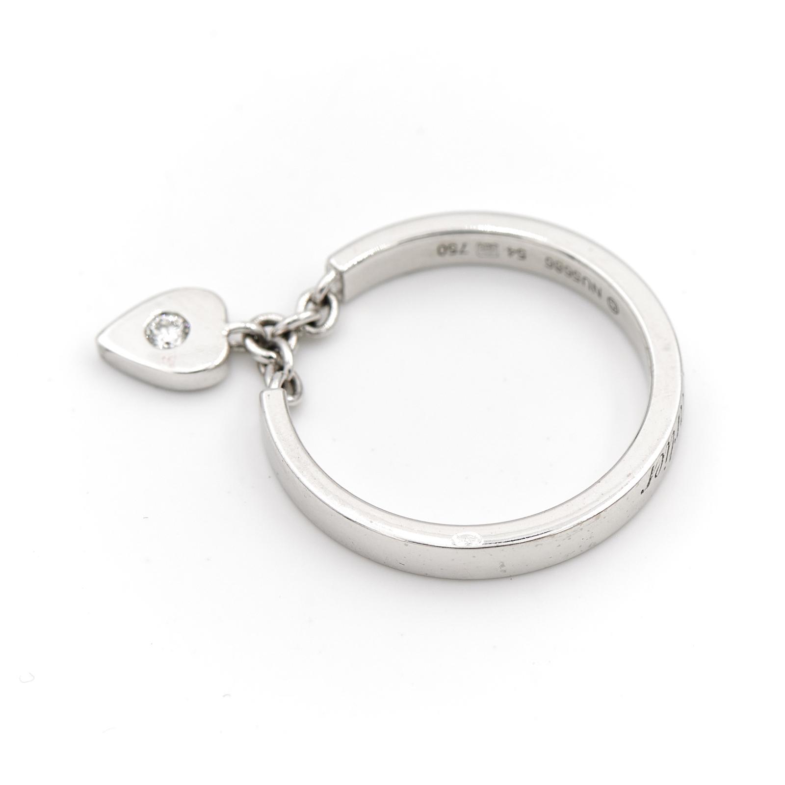Cartier Heart Ring White Gold Diamond