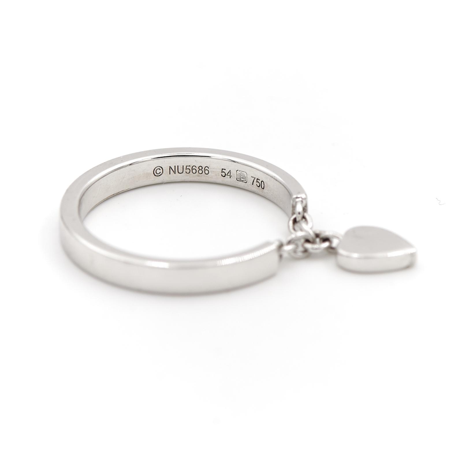 Cartier Heart Ring White Gold Diamond