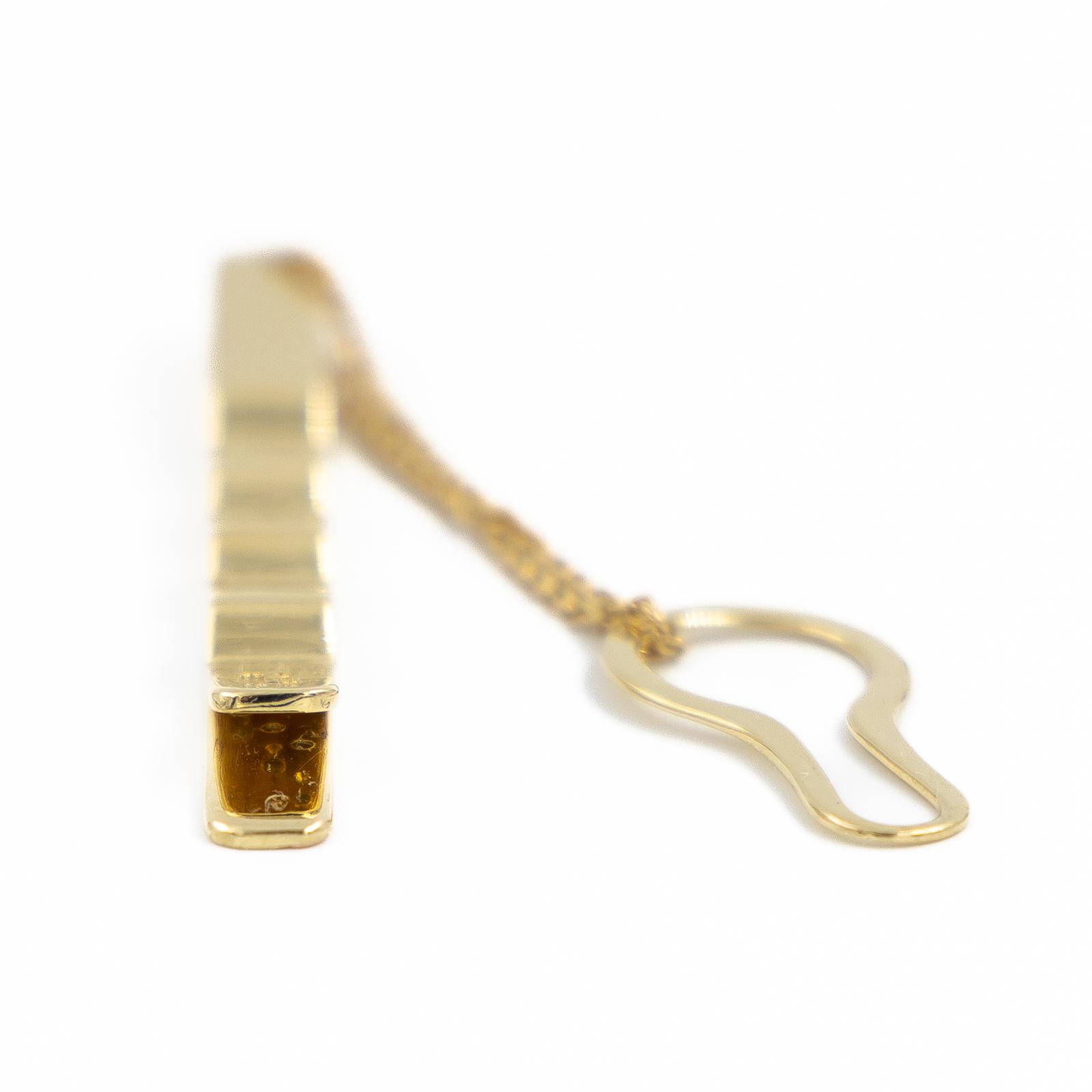 Chimento Accessory Tie Clip Yellow Gold, Rose Gold, White Gold Diamond