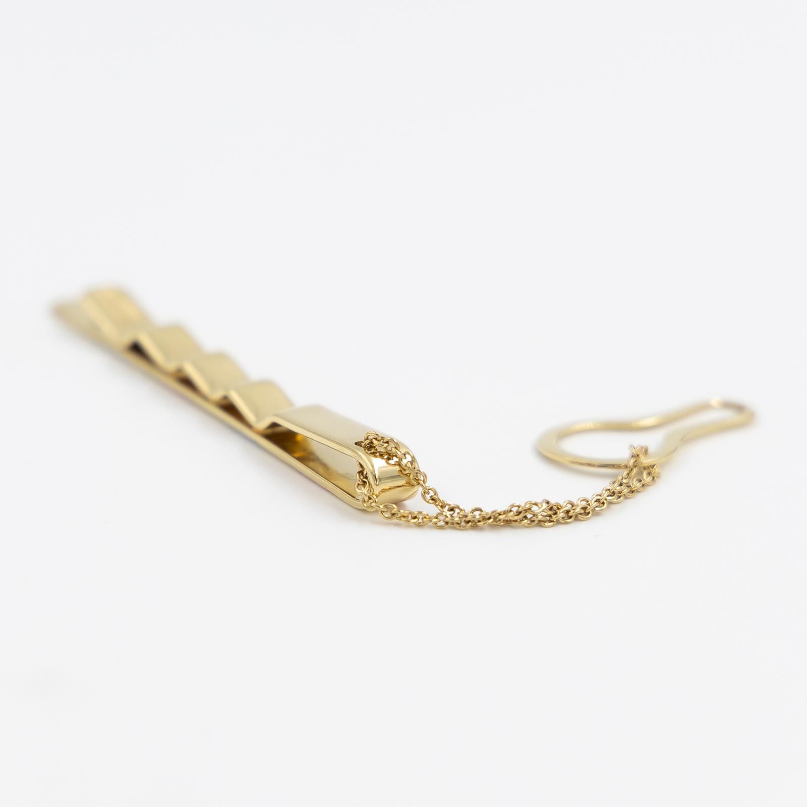 Chimento Accessory Tie Clip Yellow Gold, Rose Gold, White Gold Diamond