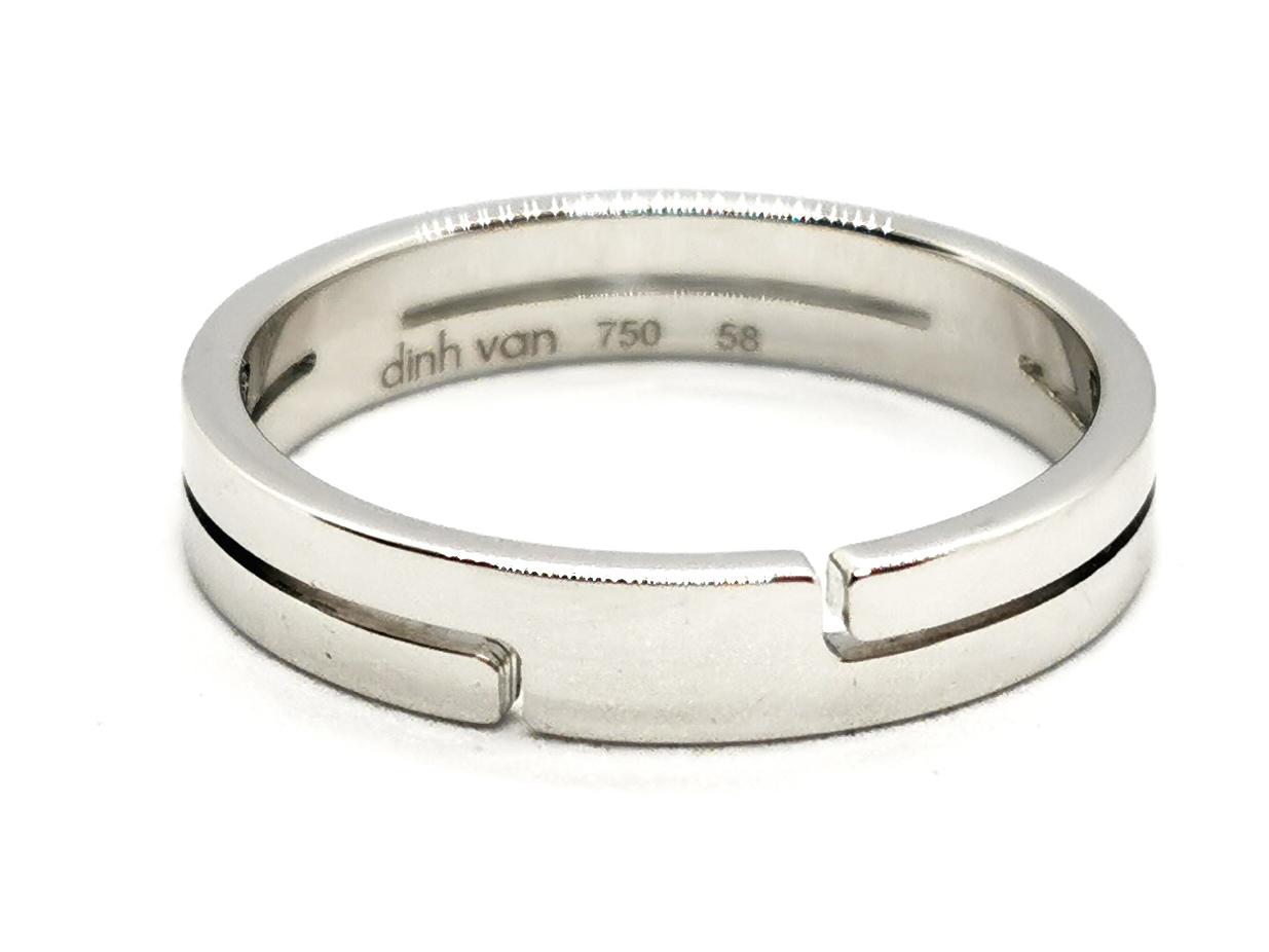 Dinh Van Bague Alliance Seventies Or blanc