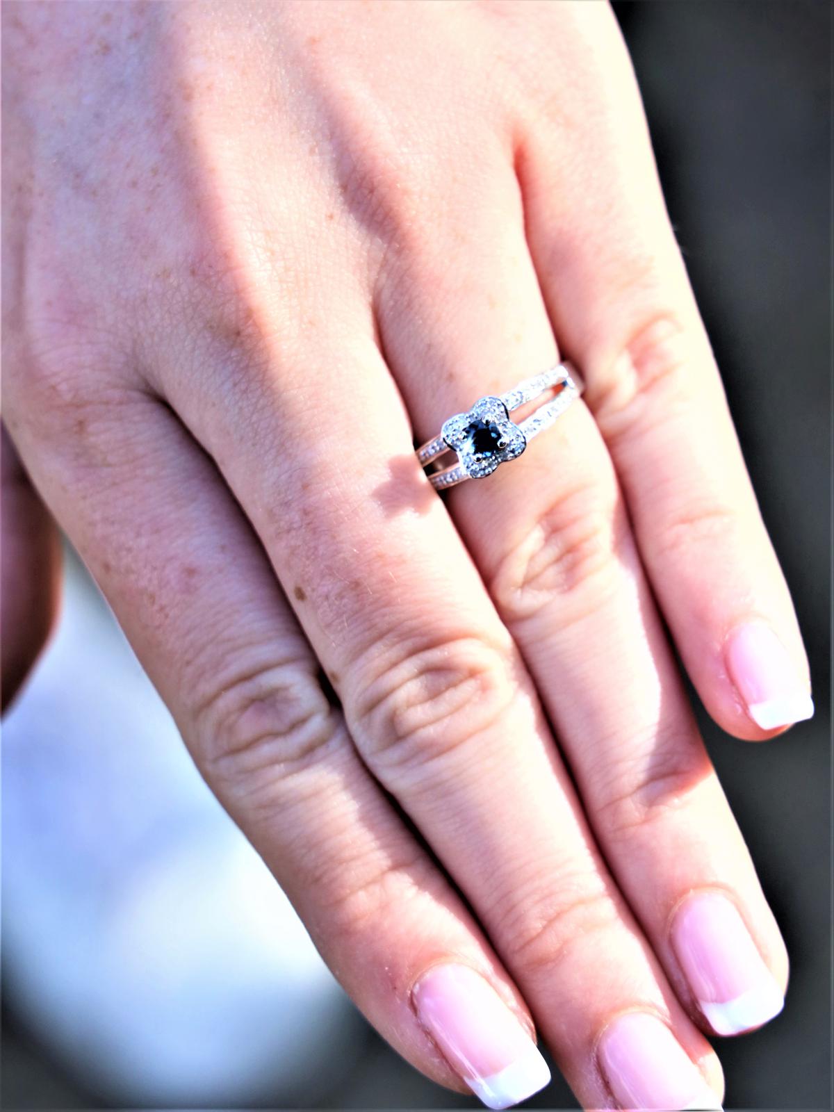 Mauboussin Bague Solitaire Chance of love Or blanc Saphir