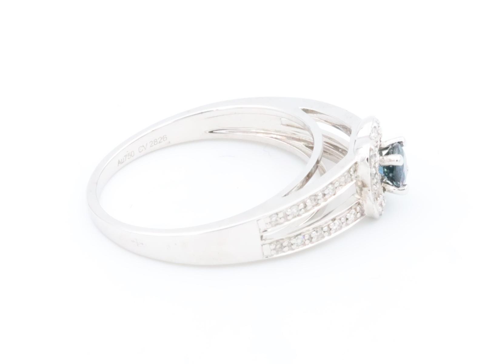 Mauboussin Chance of Love Solitaire Ring White Gold Sapphire