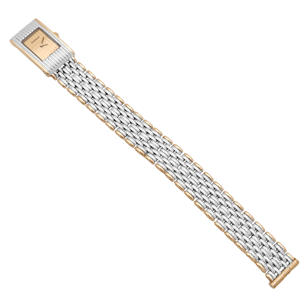 Montre Boucheron, "Reflet", acier et or jaune. - Maison Eloe