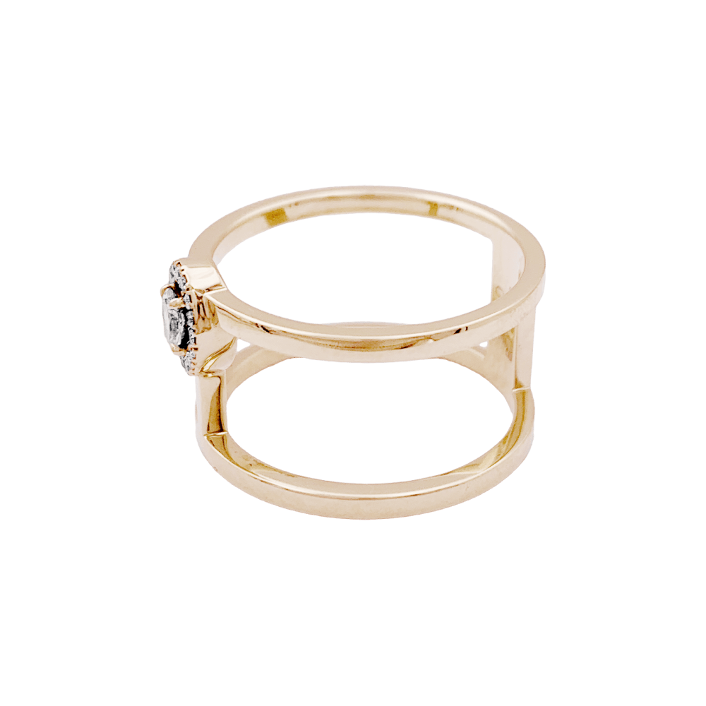 Bague Messika, "Glam'Azone", or rose et diamants.