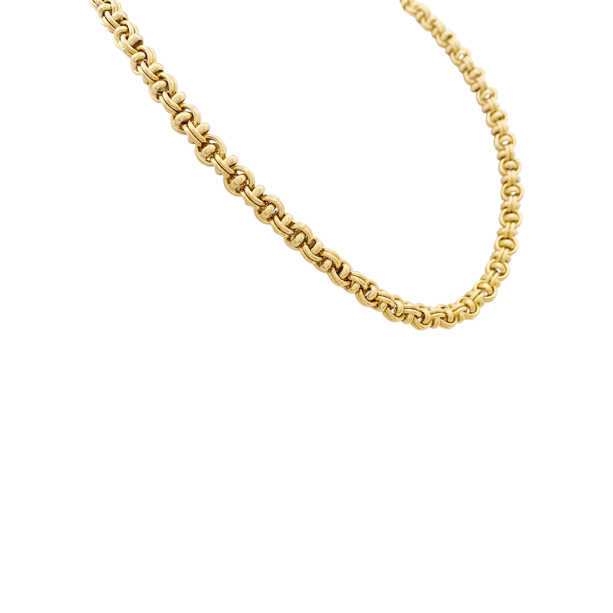 Collier maille fantaisie en or jaune. 70,9 grammes - Maison Eloe