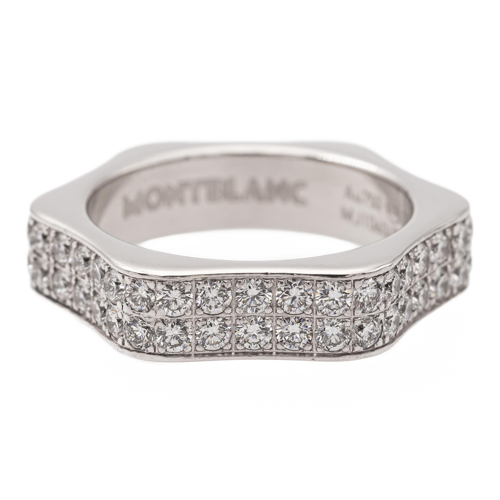 Montblanc White Gold Diamond Wedding Ring