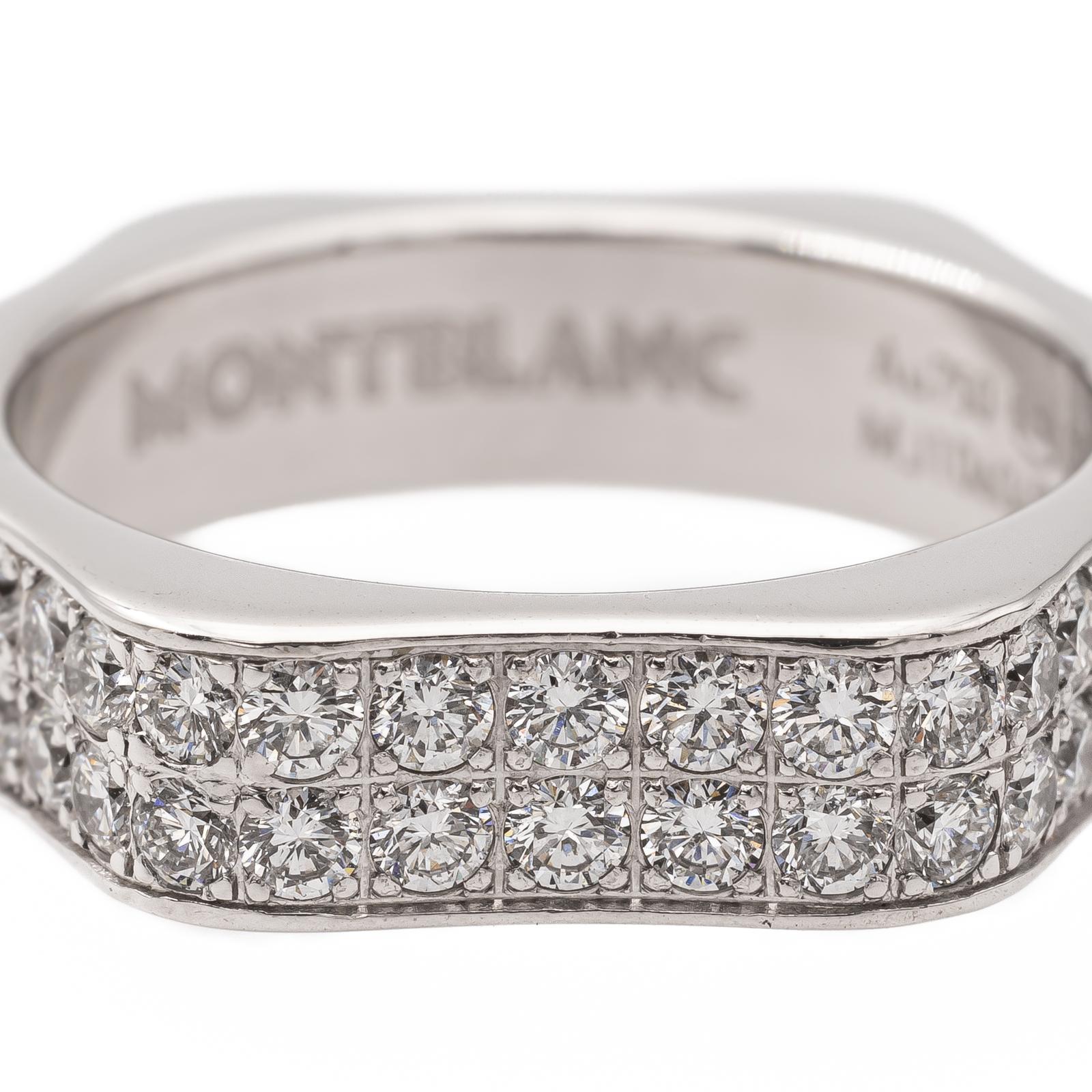 Montblanc White Gold Diamond Wedding Ring
