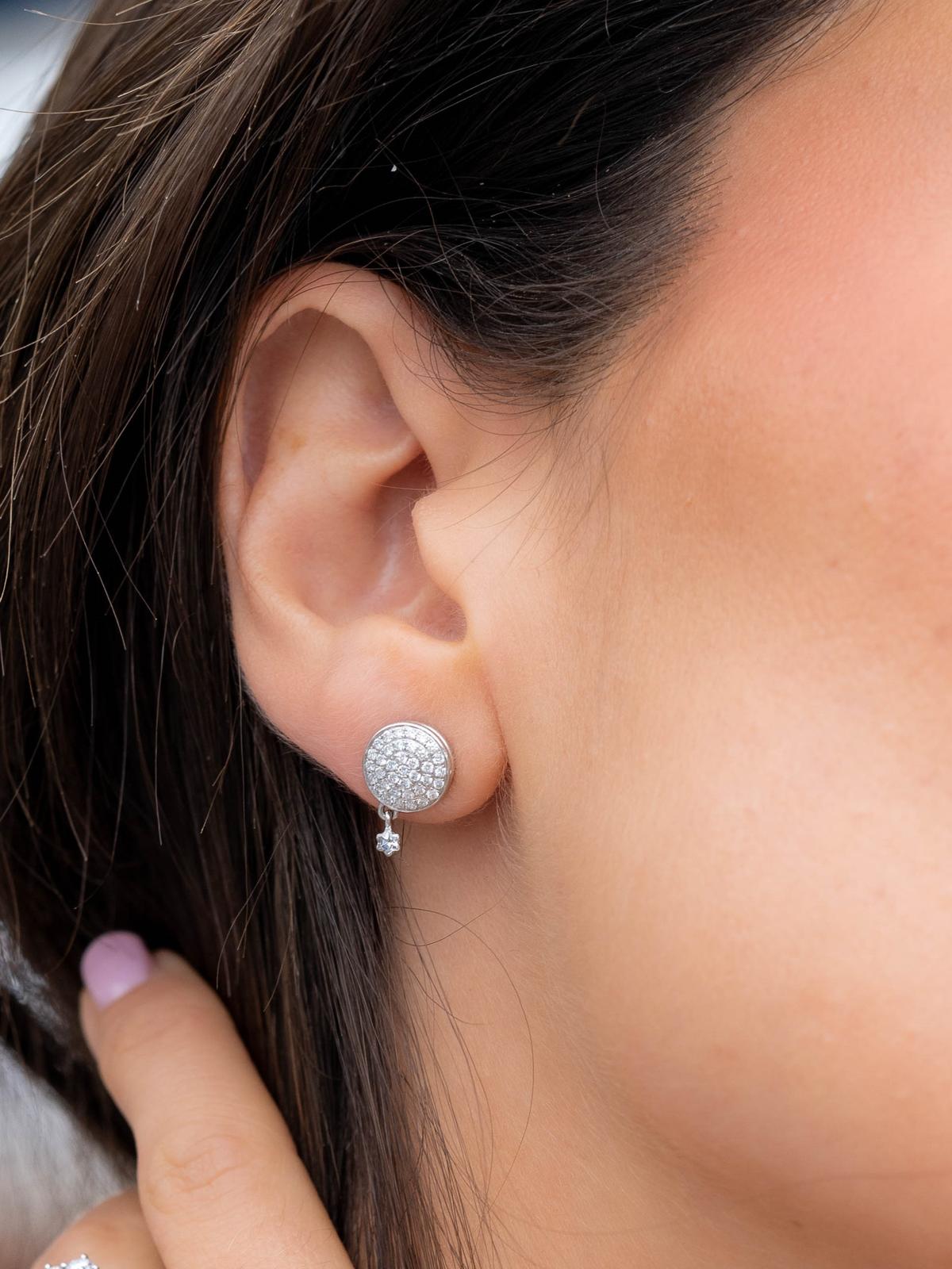 Montblanc Boucles d'oreilles Dame Blanche Or blanc Diamant