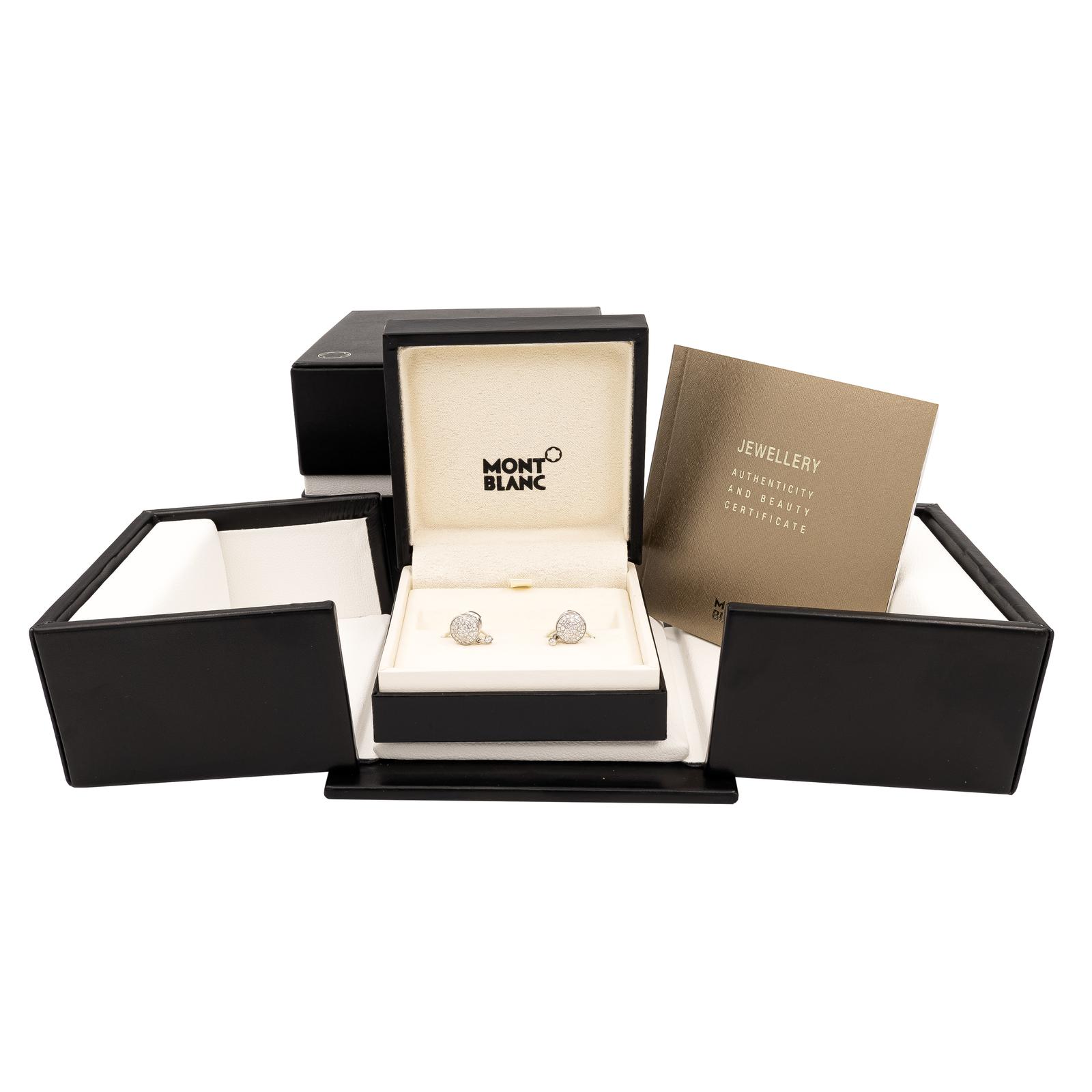 MontBlanc Dame Blanche Earrings White Gold Diamond
