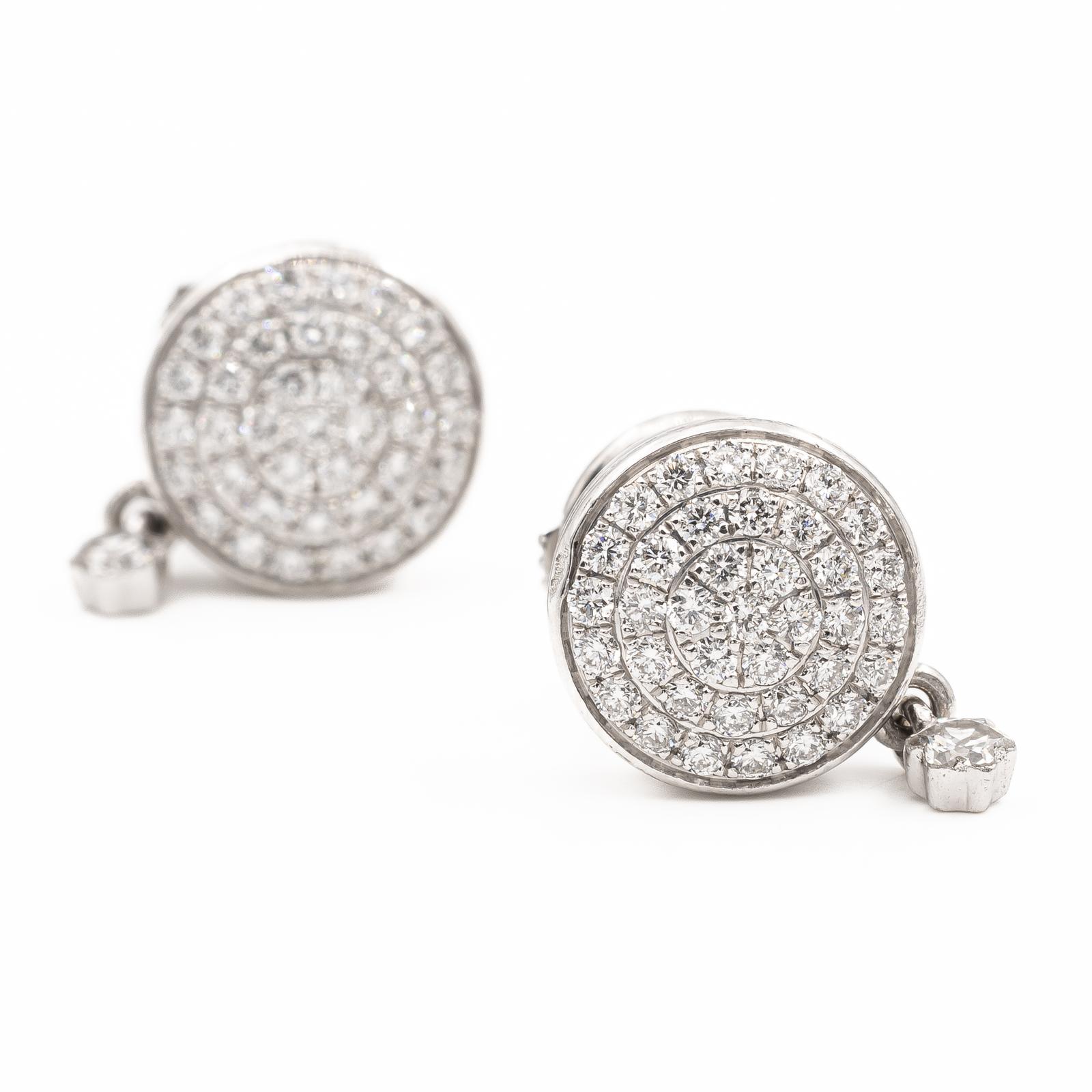 MontBlanc Dame Blanche Earrings White Gold Diamond