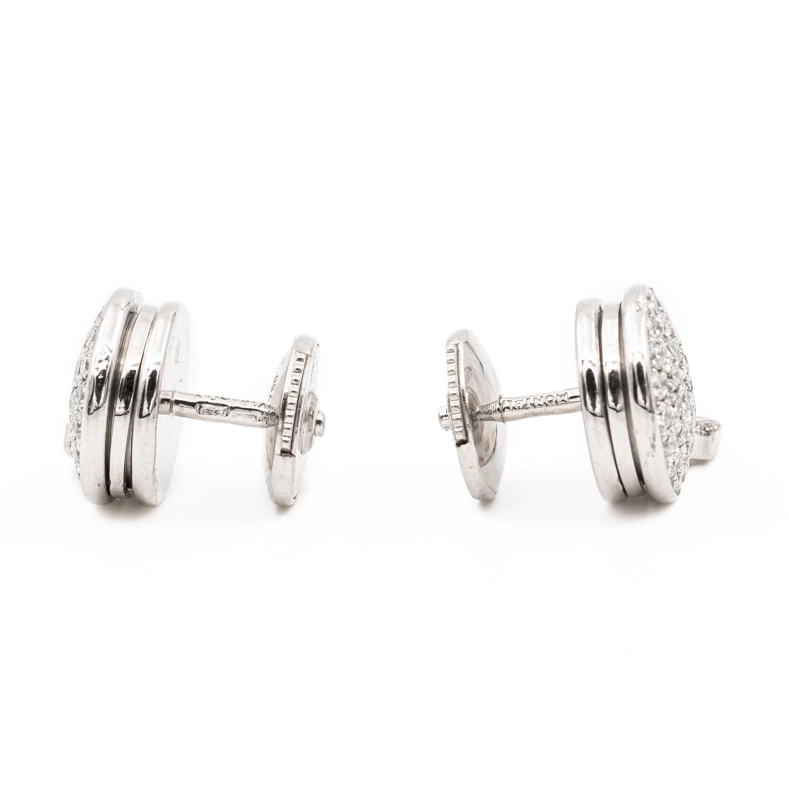 MontBlanc Dame Blanche Earrings White Gold Diamond