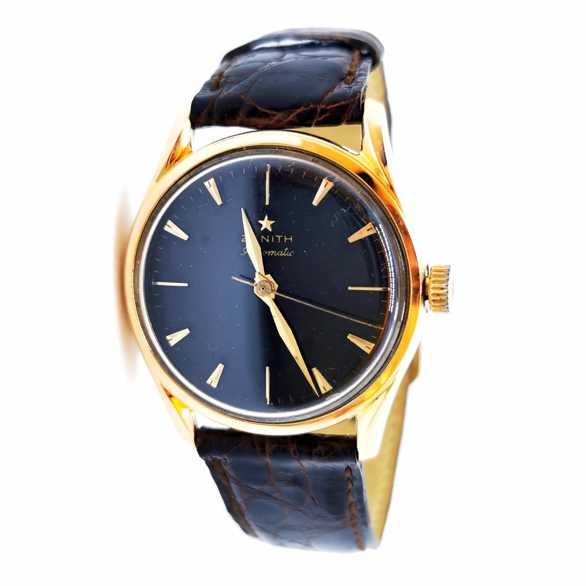 Zenith Montre Or jaune sur Cuir - Maison Eloe