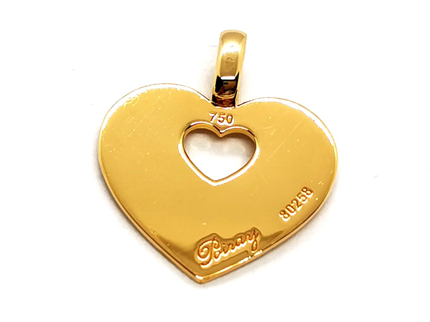 Poiray Pendentif  Coeur secret Or jaune