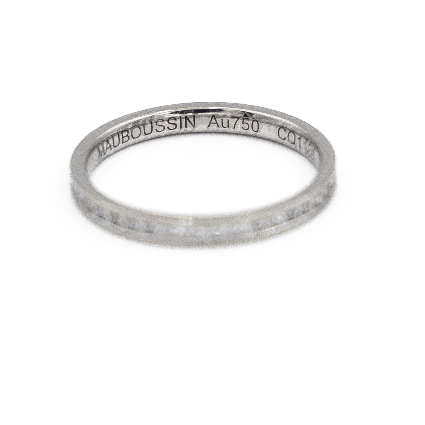 Mauboussin White Gold Diamond Wedding Ring