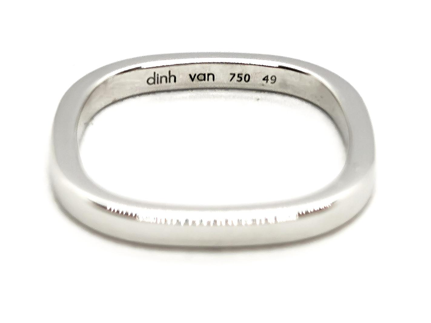 Dinh Van Square Alliance Ring White Gold