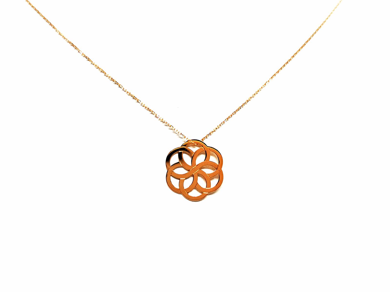 Vanrycke Collier Chaîne + pendentif  Or rose