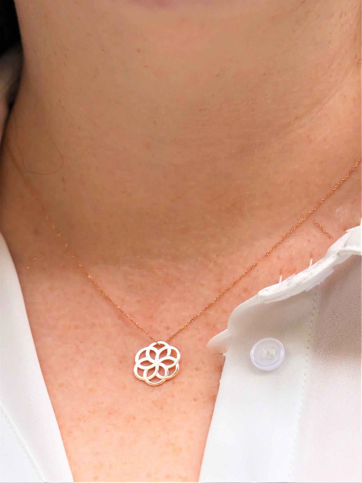 Vanrycke Collier Chaîne + pendentif  Or rose
