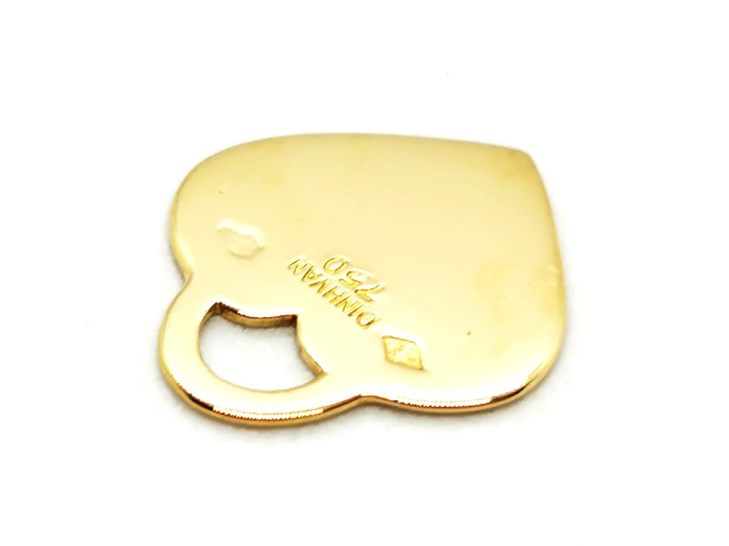 Dinh Van Pendentif Coeur secret Or jaune