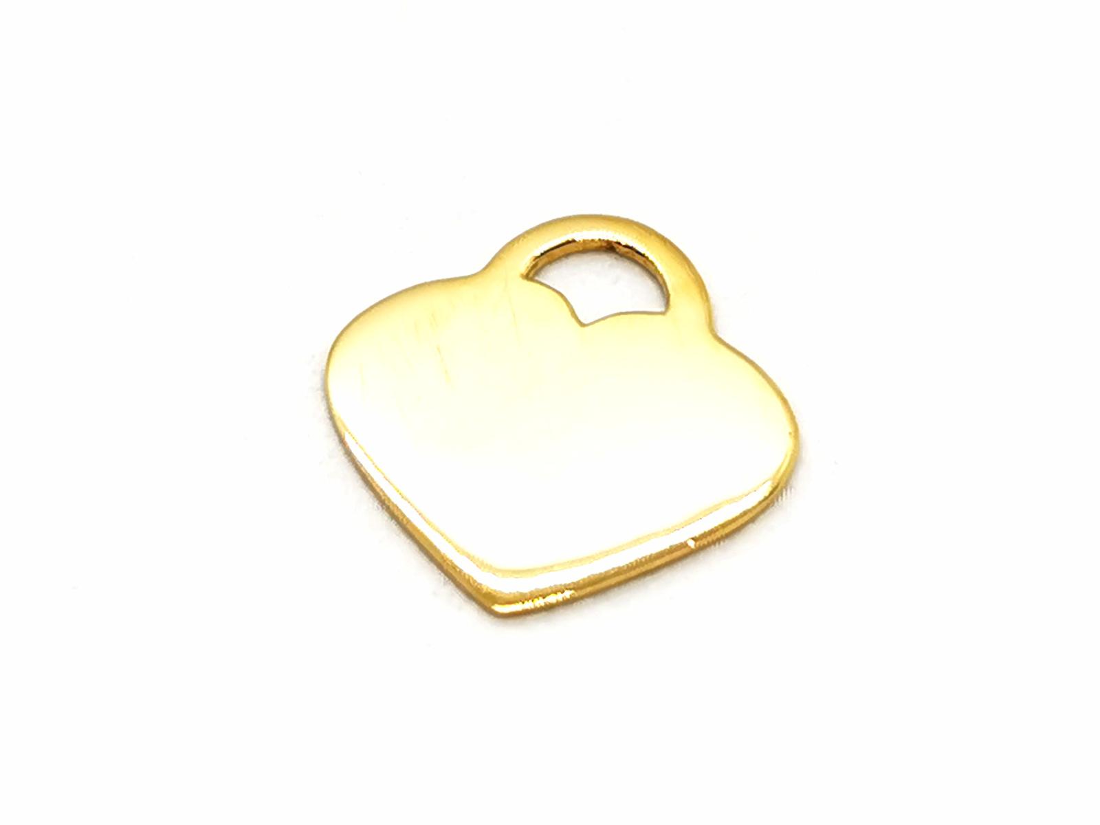 Dinh Van Secret Heart Pendant Yellow Gold