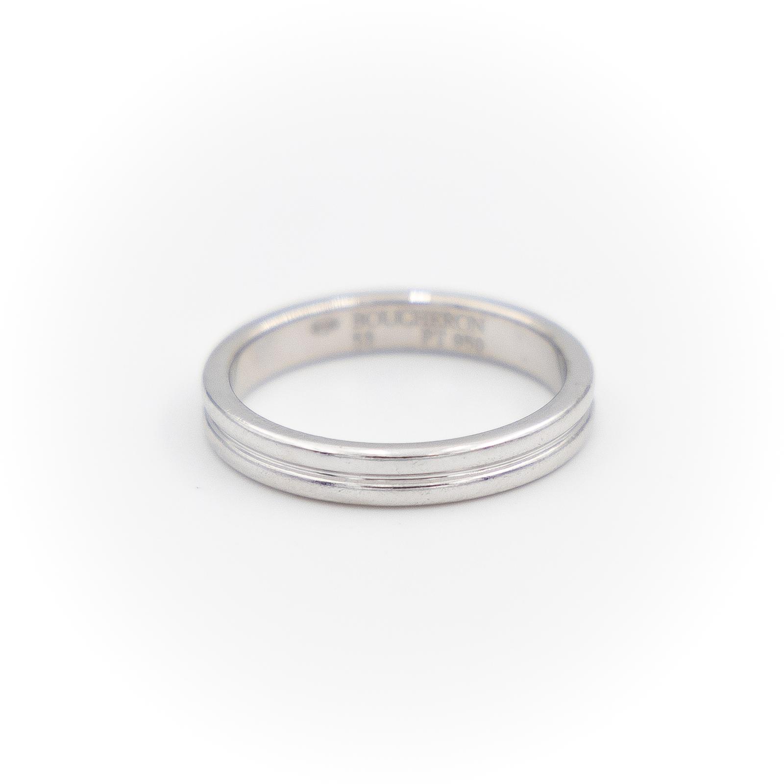 Boucheron Bague Alliance Godron Platine