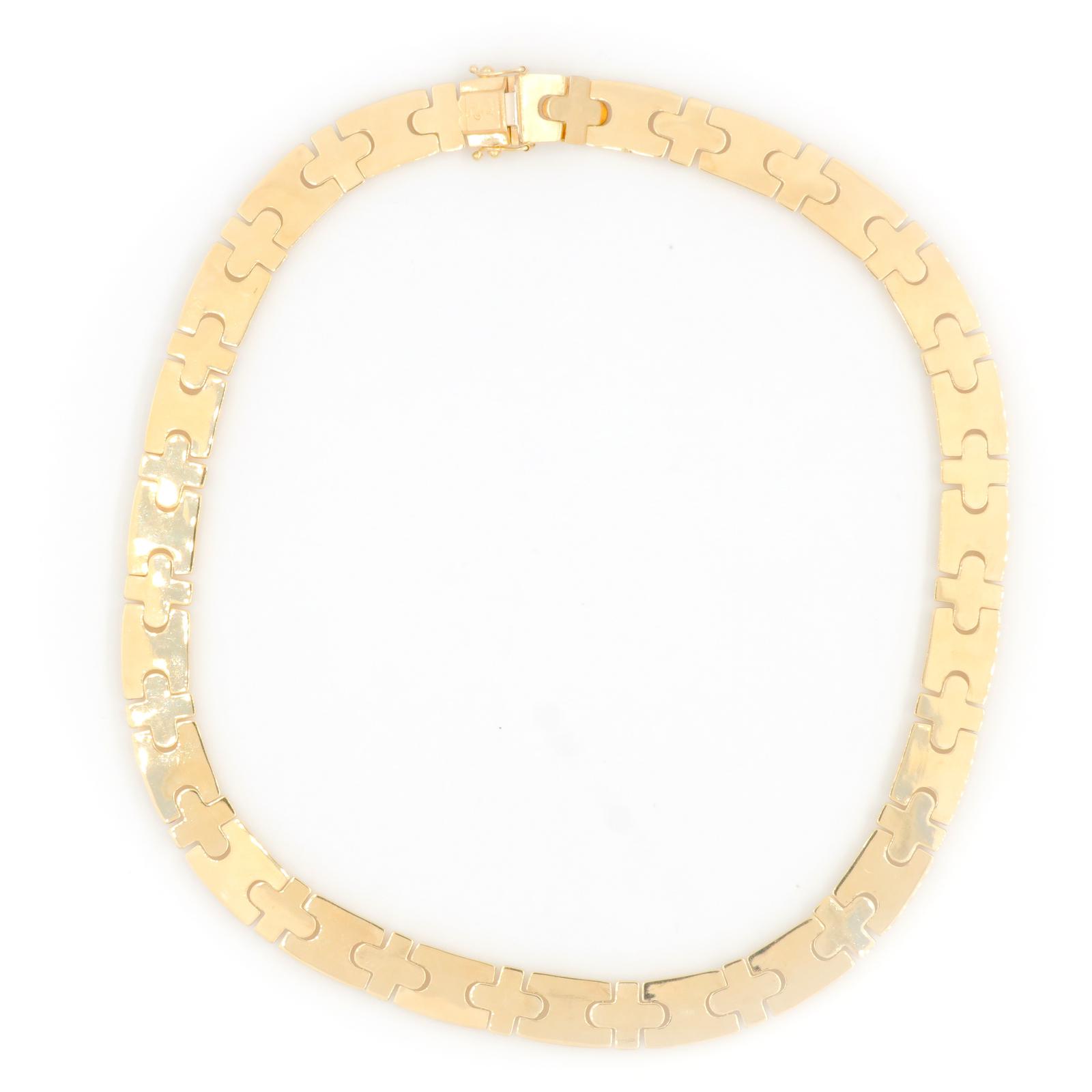Caplain Yellow Gold Sapphire Necklace