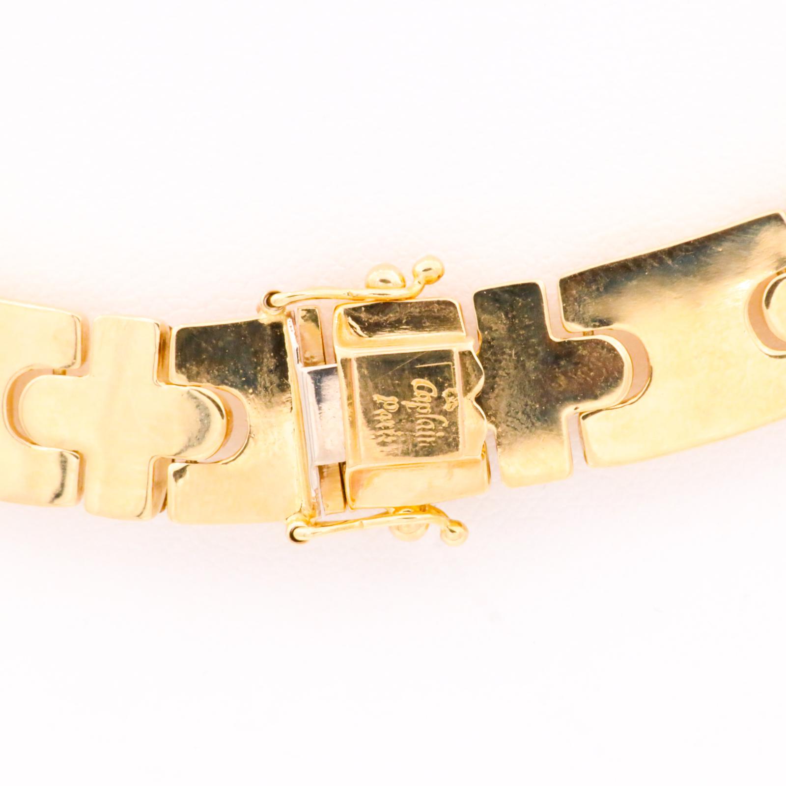 Caplain Yellow Gold Sapphire Necklace