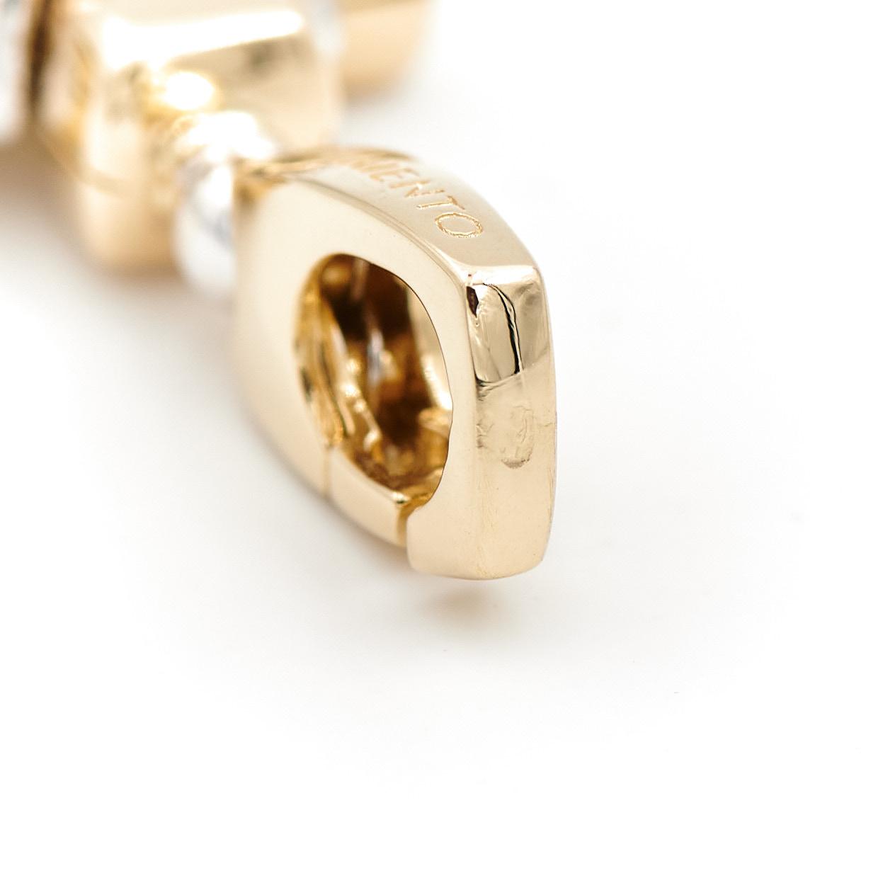 Chimento Cross Pendant Yellow Gold, White Gold Diamond