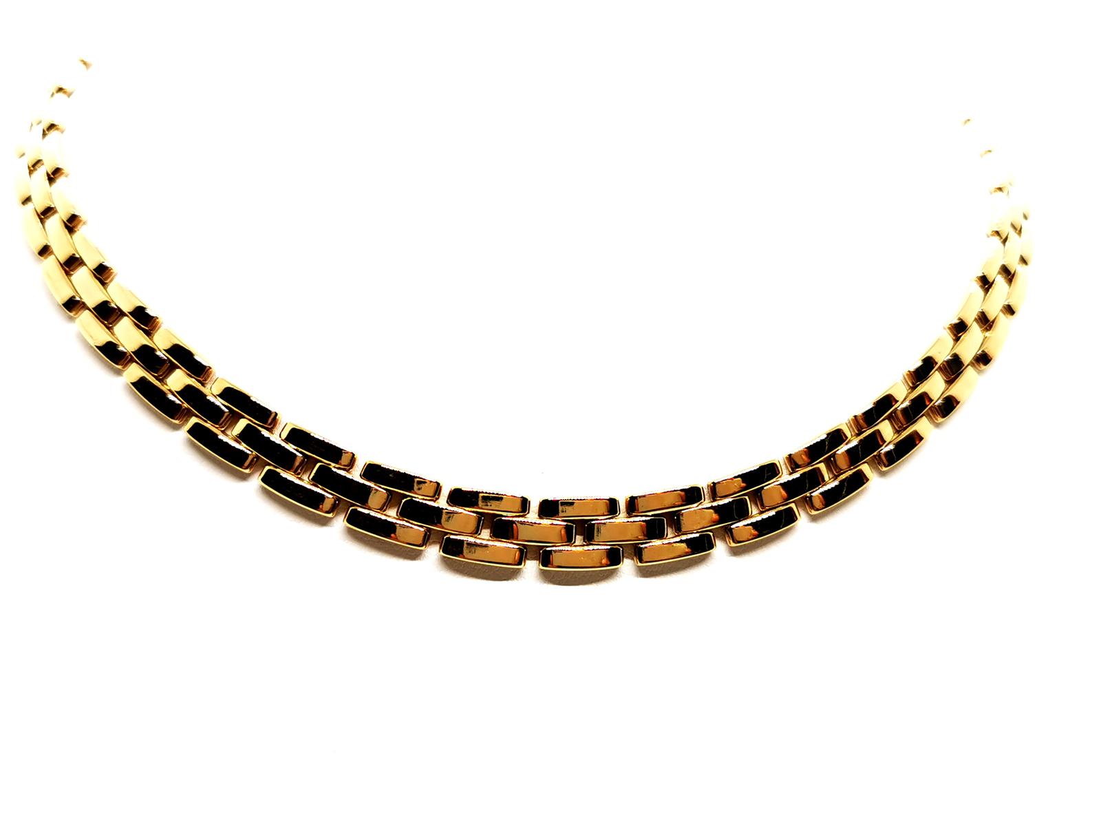 Cartier Panther Mesh Necklace Yellow Gold