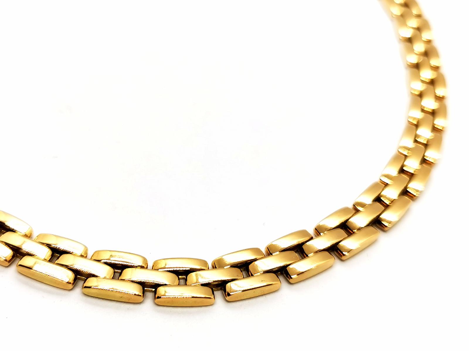 Cartier Panther Mesh Necklace Yellow Gold