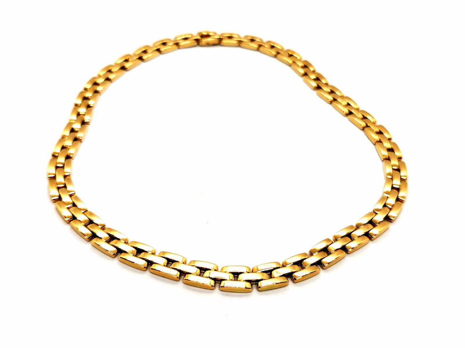 Cartier Panther Mesh Necklace Yellow Gold