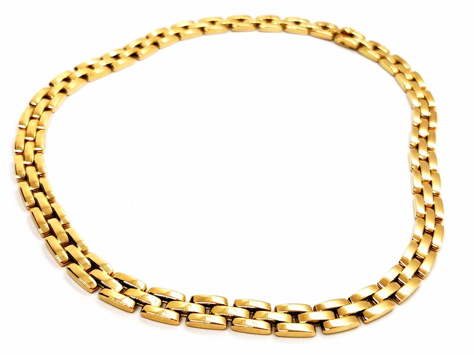 Cartier Panther Mesh Necklace Yellow Gold