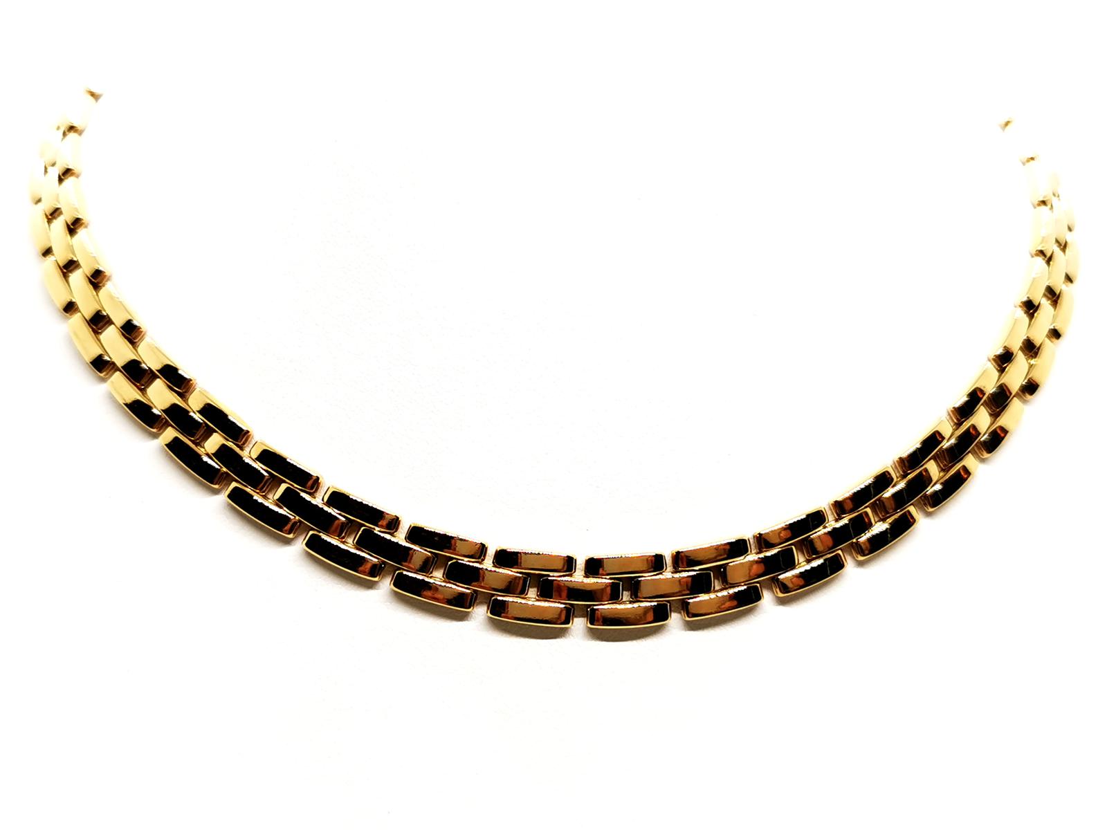 Cartier Panther Mesh Necklace Yellow Gold
