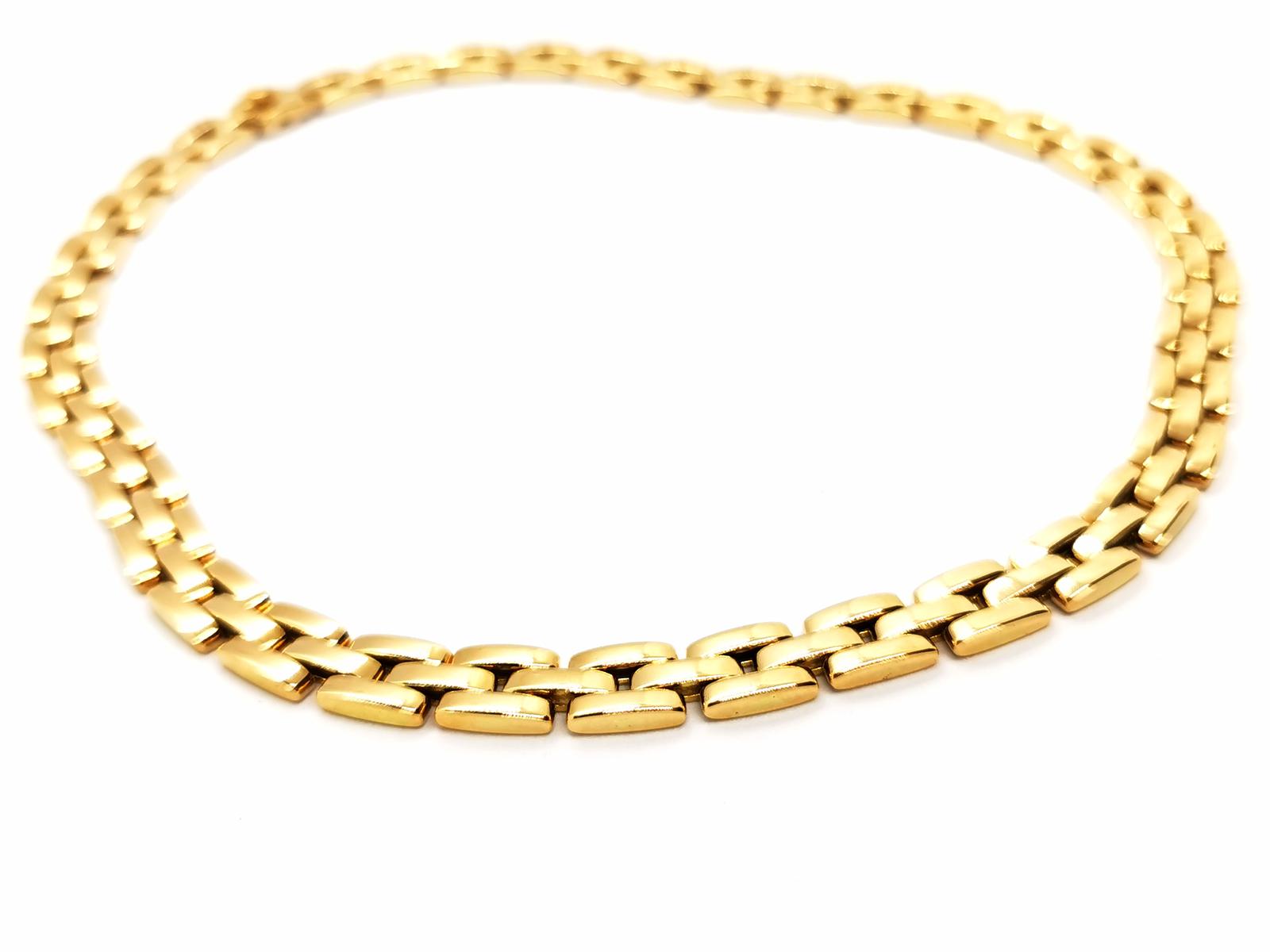 Cartier Panther Mesh Necklace Yellow Gold
