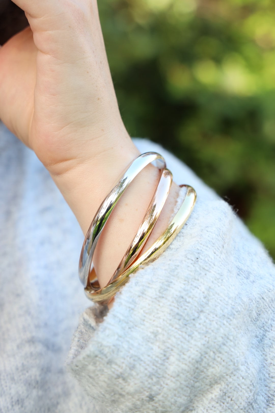 Cartier Bracelet Jonc Trinity Or jaune, Or blanc, Or rose