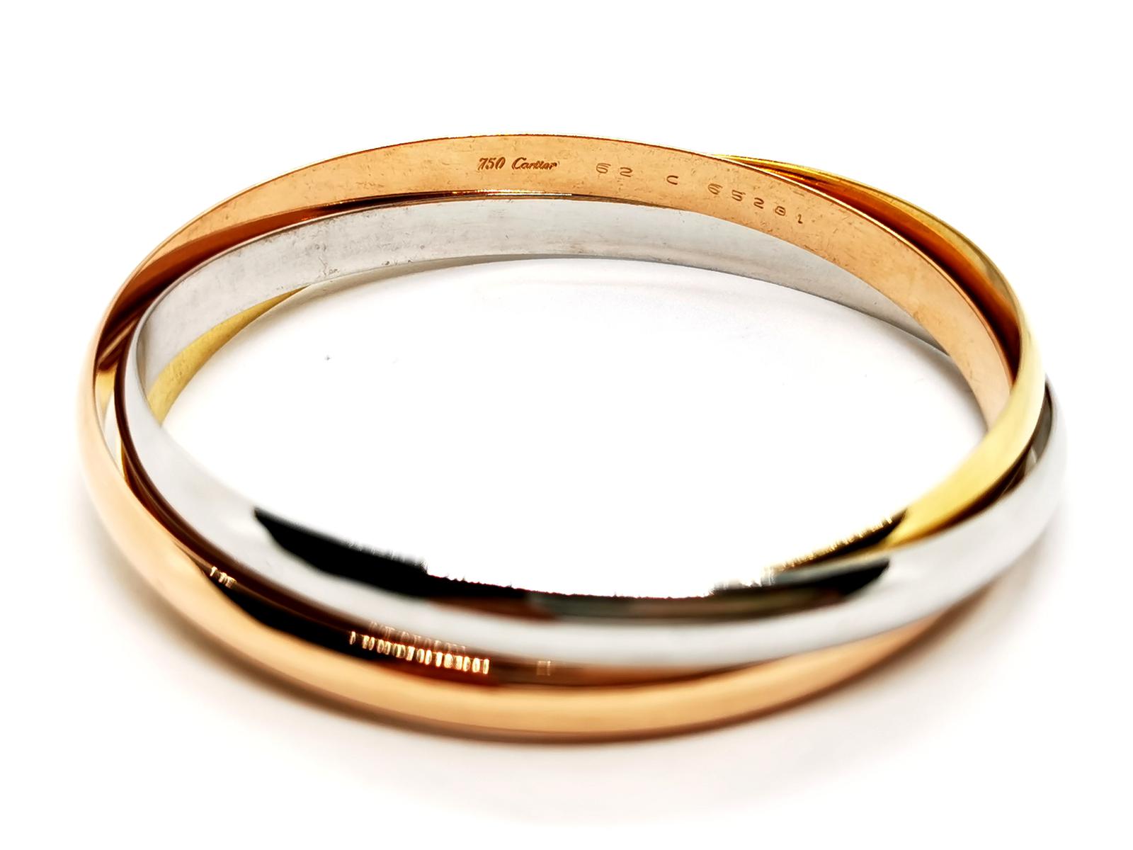 Cartier Trinity Bangle Bracelet Yellow gold, White gold, Rose gold