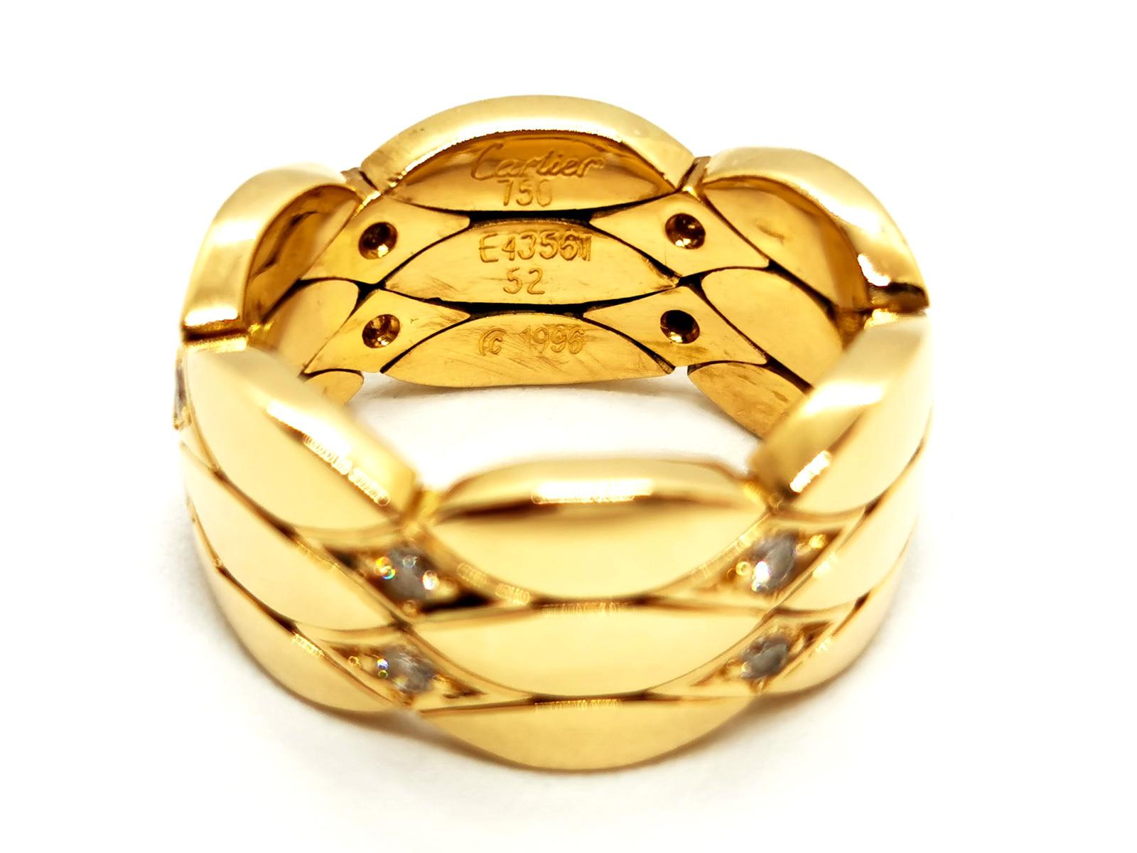 Cartier Yellow Gold Diamond Ring