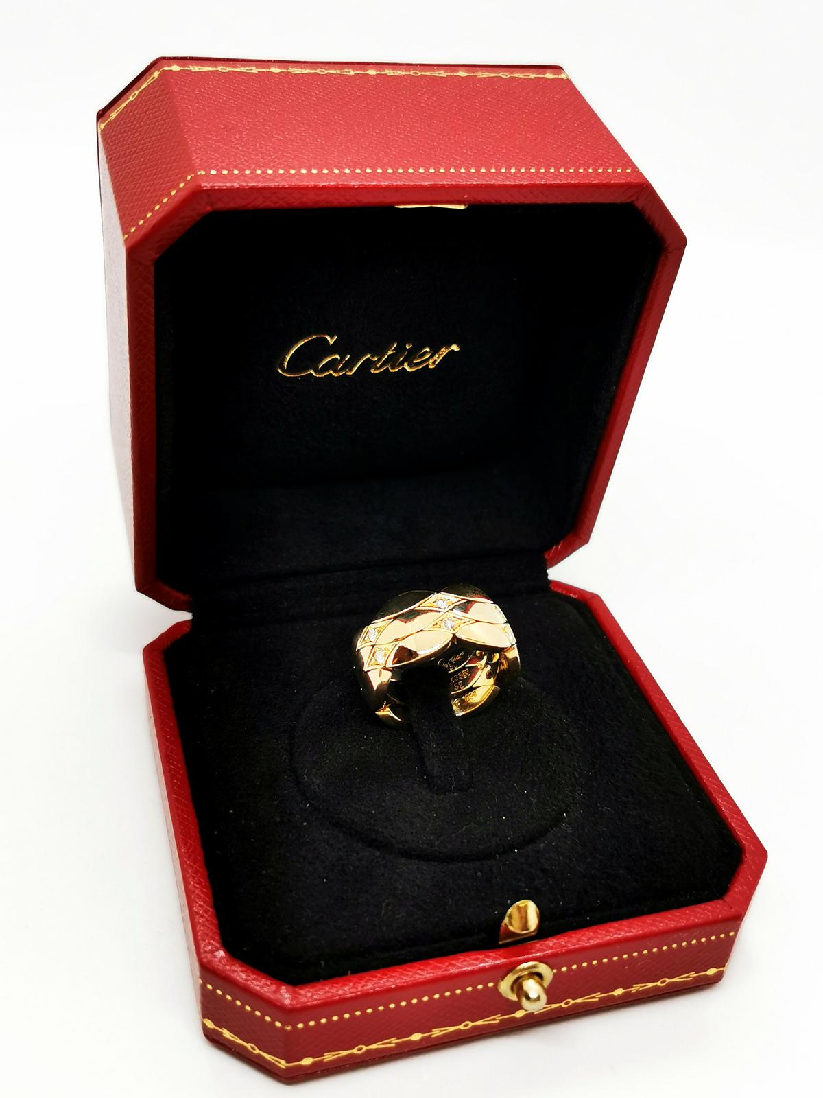 Cartier Yellow Gold Diamond Ring