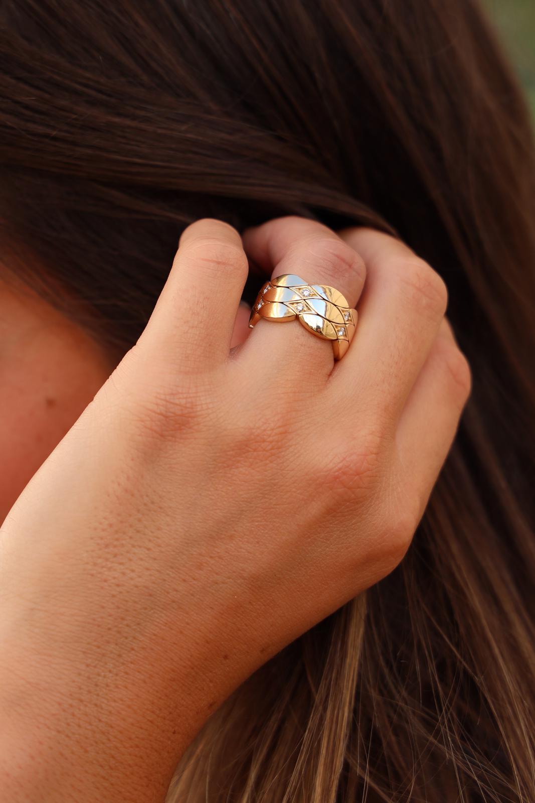 Cartier Yellow Gold Diamond Ring